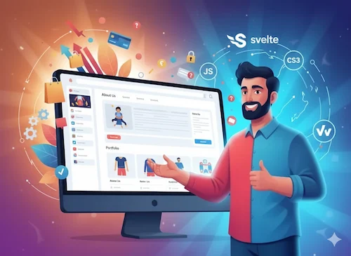 html css js and sveltekit business website design and development
