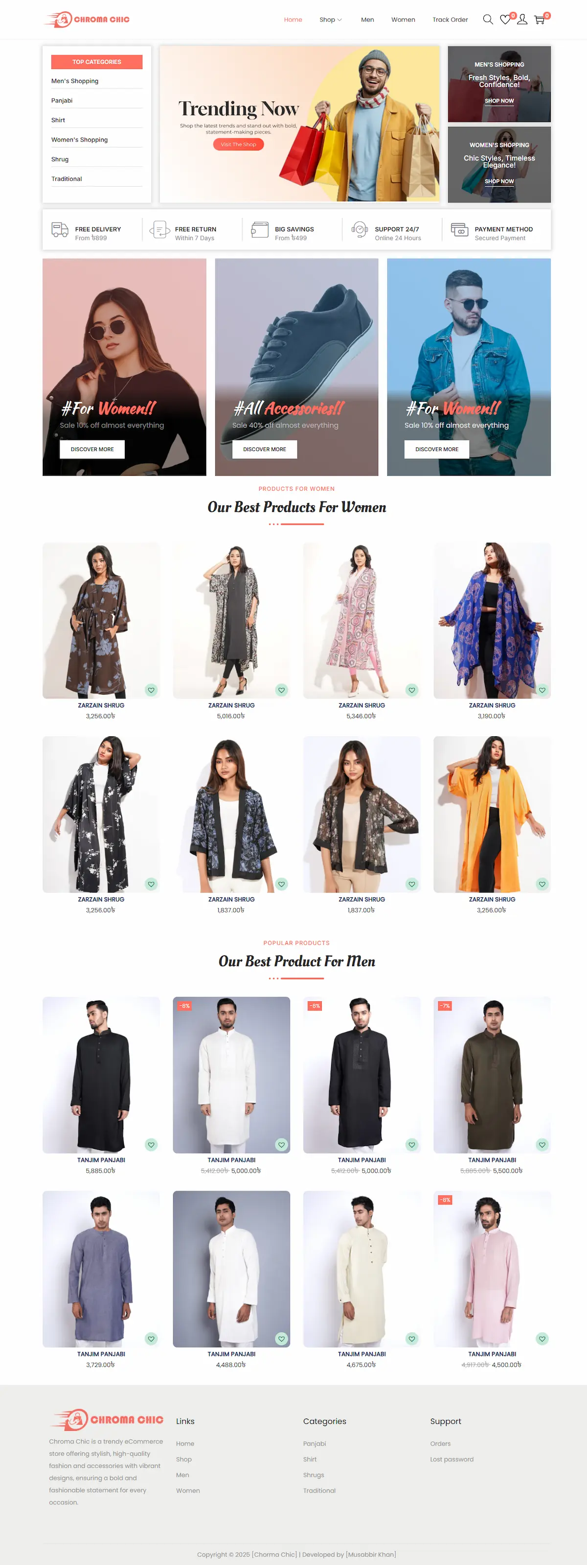 Chroma Chic ecommerce website image